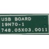 TARJETA INTERFACE USB DELL / NUMERO DE PARTE 19N70-1 / 748.05X03.0011 / NUMERO DE PANEL LM270WQA (SS)(A2) / MODELO S2721DGFT